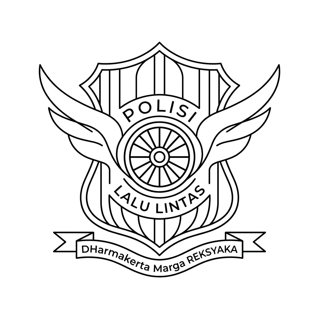 Korlantas Polri sebagai klien nasional jasa desain grafis GrafikPalet Palembang.