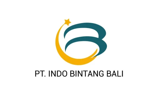 Portofolio Desain Logo PT Indo Bintang Bali dengan konsep huruf i dan B yang profesional dan modern.